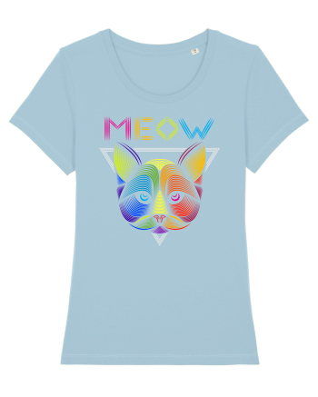 Pisica Meow Colorat Sky Blue