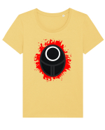 Soldat Squid Game Tricou mânecă scurtă guler larg fitted Damă Expresser