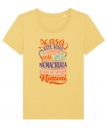 Nemachiata Tricou mânecă scurtă guler larg fitted Damă Expresser