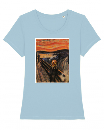 The Scream Edvard Munch parody Sky Blue