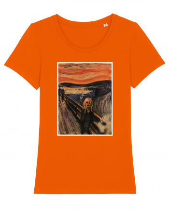 The Scream Edvard Munch parody Bright Orange