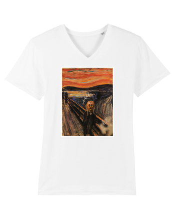 The Scream Edvard Munch parody White