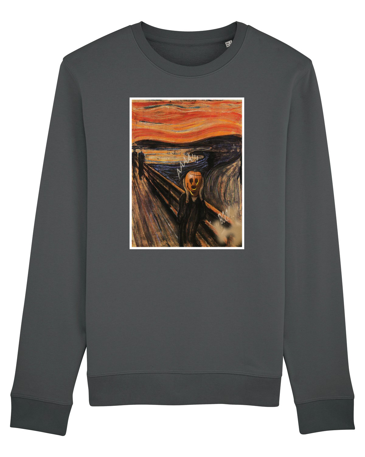 Bluză mânecă lungă Unisex Rise Anthracite