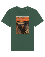 The Scream Edvard Munch parody Tricou mânecă scurtă Unisex Rocker