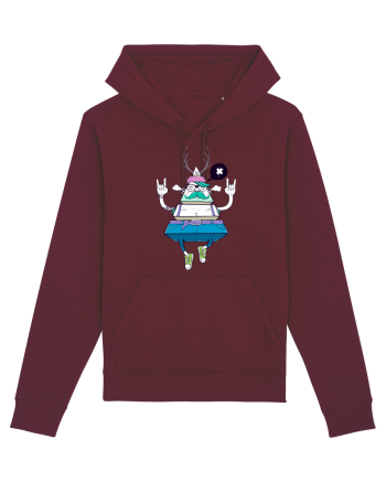 Cartoon Piramidă Hipster Burgundy
