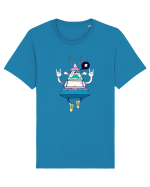 Cartoon Piramidă Hipster Tricou mânecă scurtă Unisex Rocker
