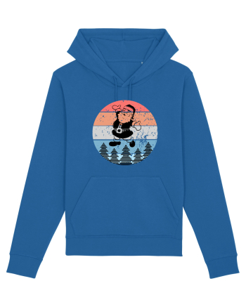 Retro Santa - Mos Craciun Retro Royal Blue