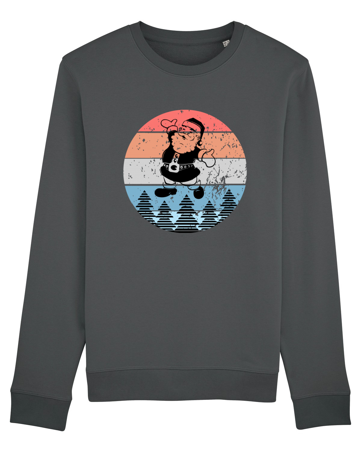 Bluză mânecă lungă Unisex Rise Anthracite