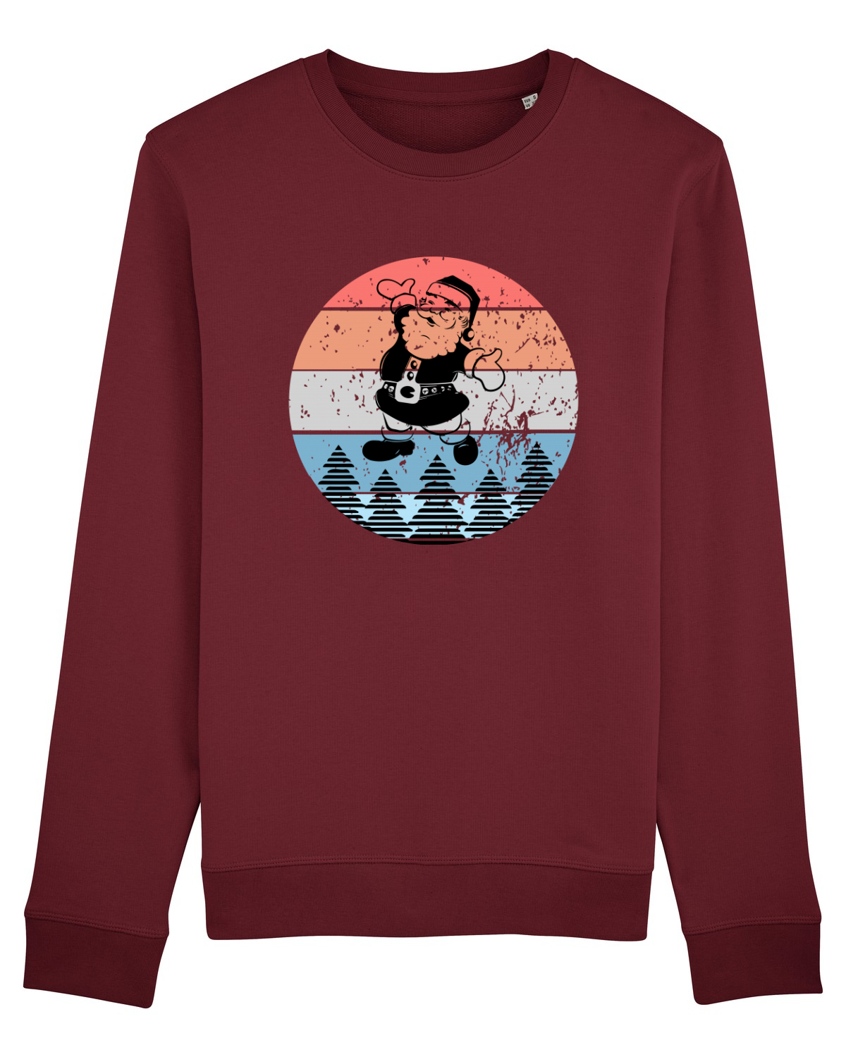 Bluză mânecă lungă Unisex Rise Burgundy