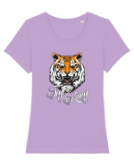 Tiger King Tricou mânecă scurtă guler larg fitted Damă Expresser