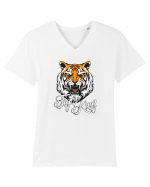 Tiger King Tricou mânecă scurtă guler V Bărbat Presenter