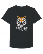 Tiger King Tricou mânecă scurtă guler larg Bărbat Skater