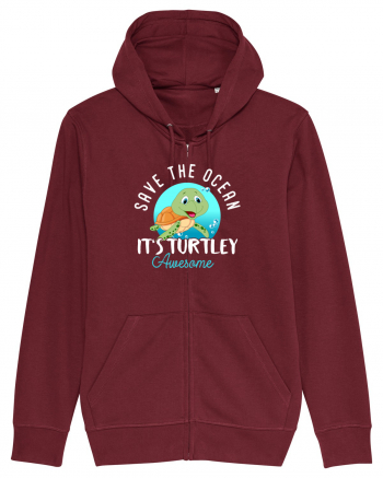 Save the ocean Burgundy