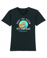 Save the ocean Tricou mânecă scurtă guler V Bărbat Presenter