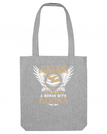 Woman with books Heather Grey