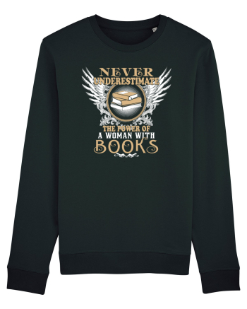 Woman with books Black