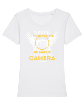 Woman with a camera White