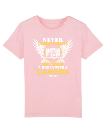 Woman with a camera Cotton Pink
