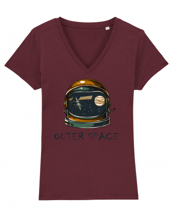 Outer Space Astronaut Burgundy