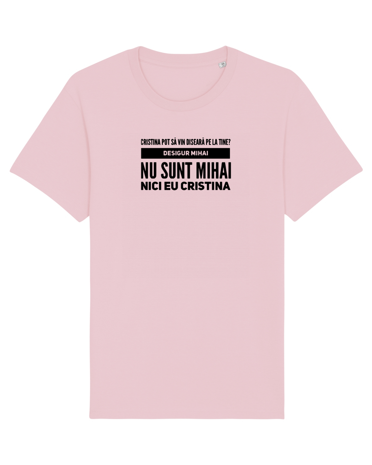 Tricou mânecă scurtă Unisex Rocker Cotton Pink