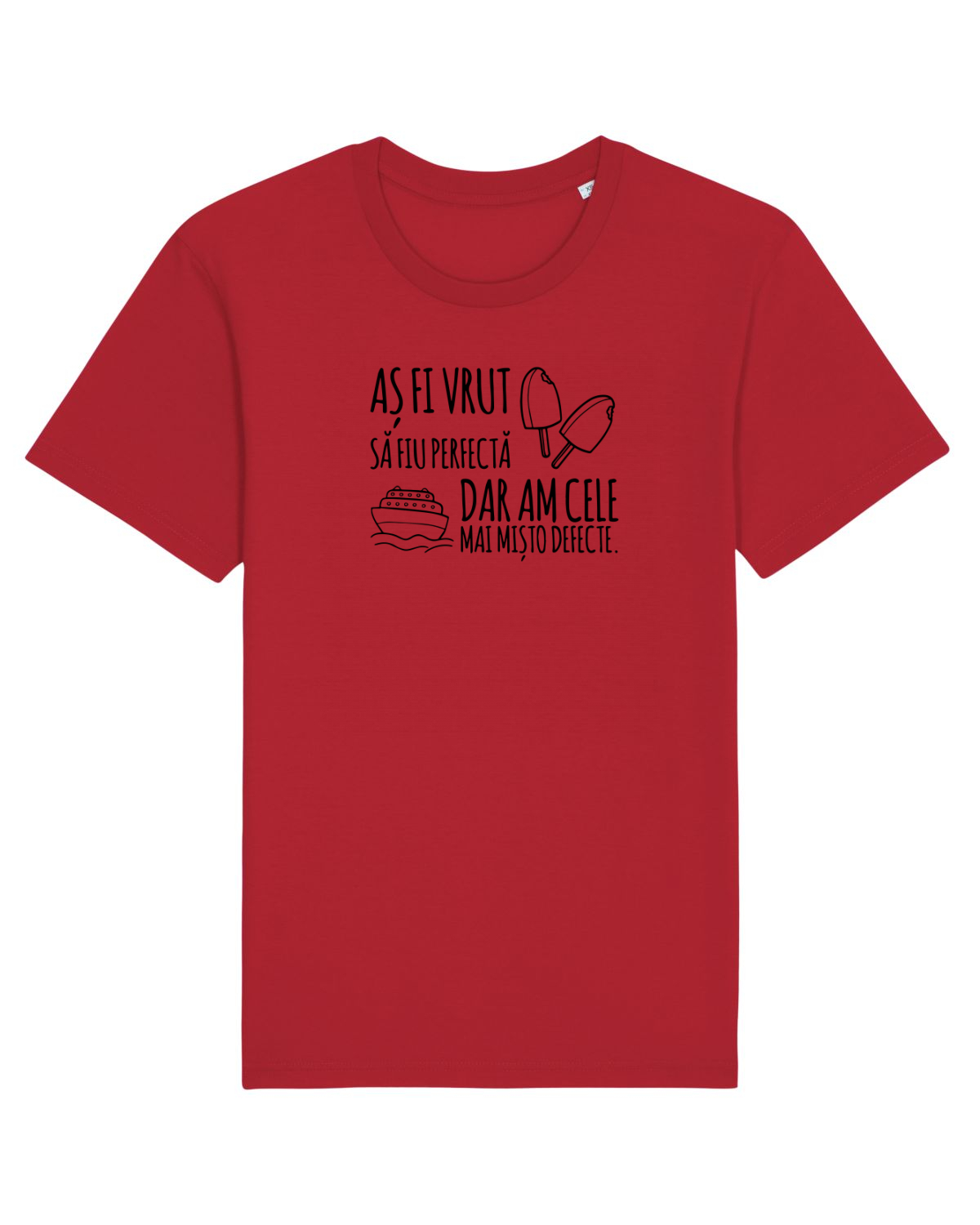 Tricou mânecă scurtă Unisex Rocker Red