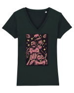 Robot Fight Tricou mânecă scurtă guler V Damă Evoker