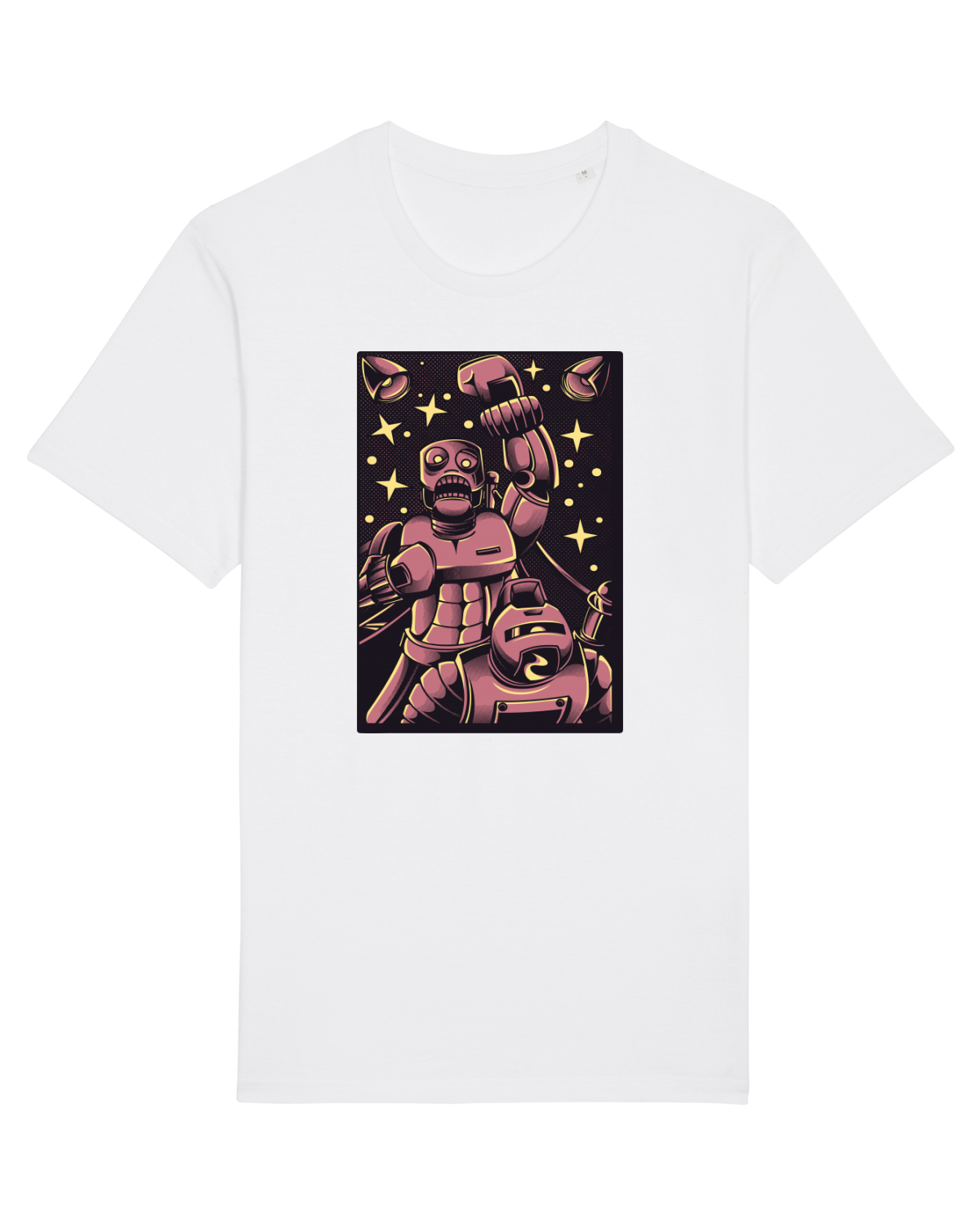 Tricou mânecă scurtă Unisex Rocker White