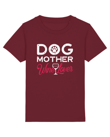 Dog Mother Wine Lover Burgundy