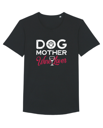 Dog Mother Wine Lover Black