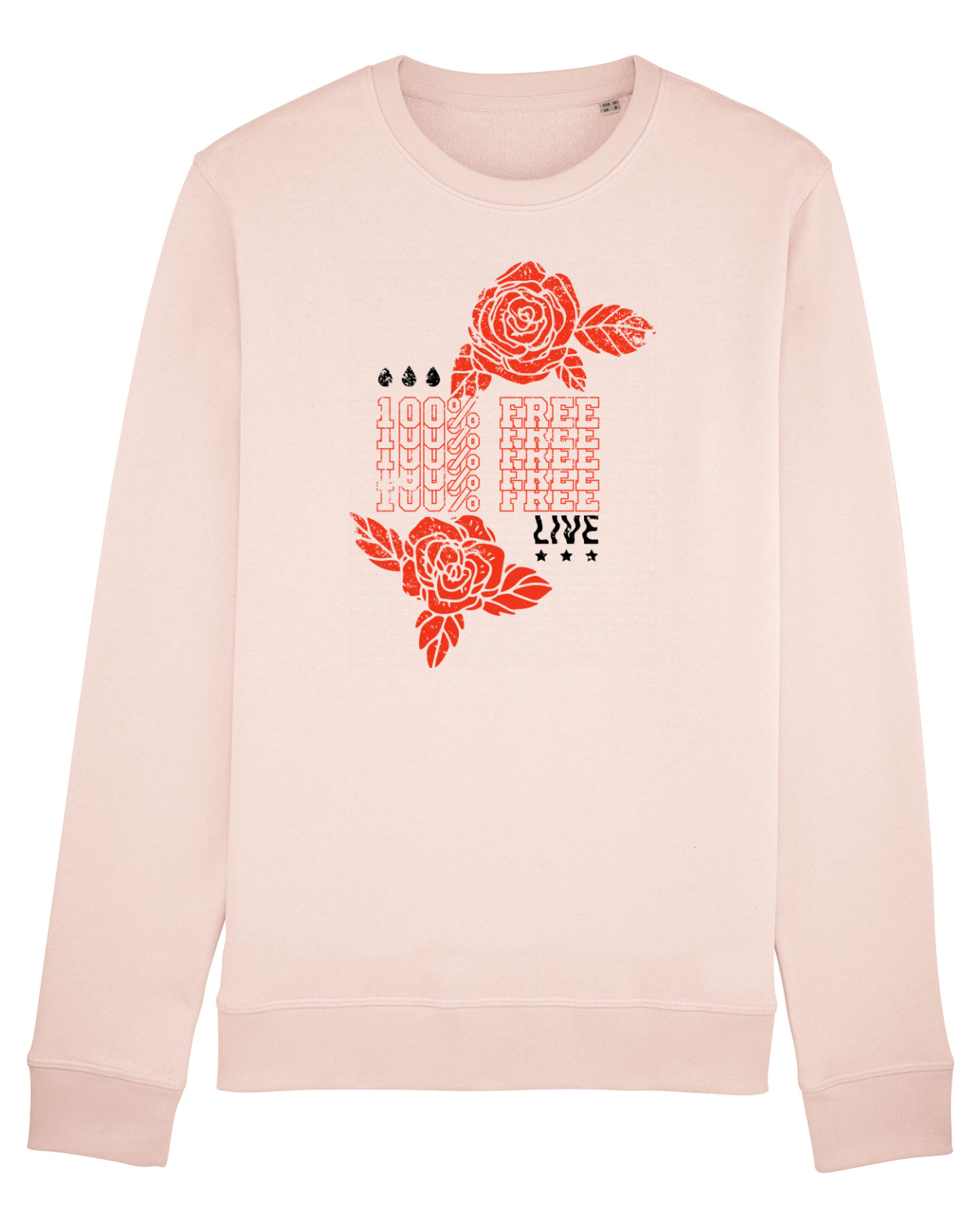 Bluză mânecă lungă Unisex Rise Candy Pink