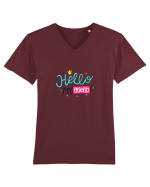 Hello My Friend Tricou mânecă scurtă guler V Bărbat Presenter