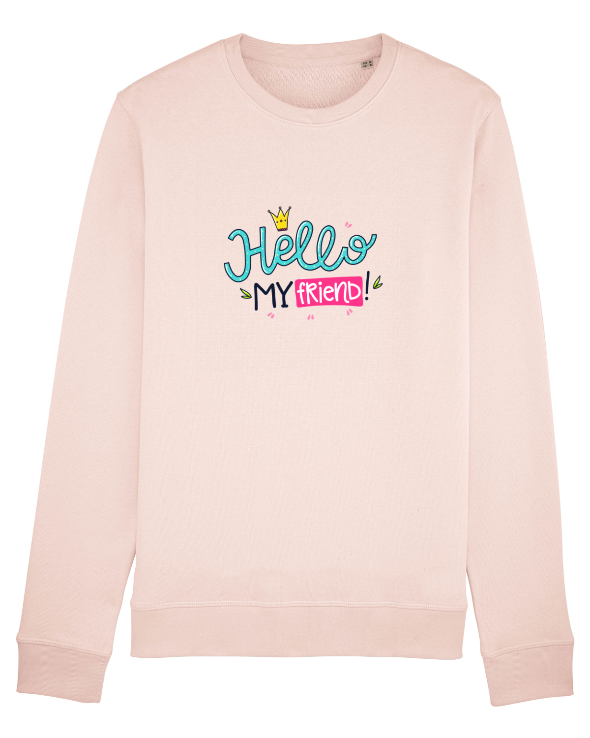 Bluză mânecă lungă Unisex Rise Candy Pink