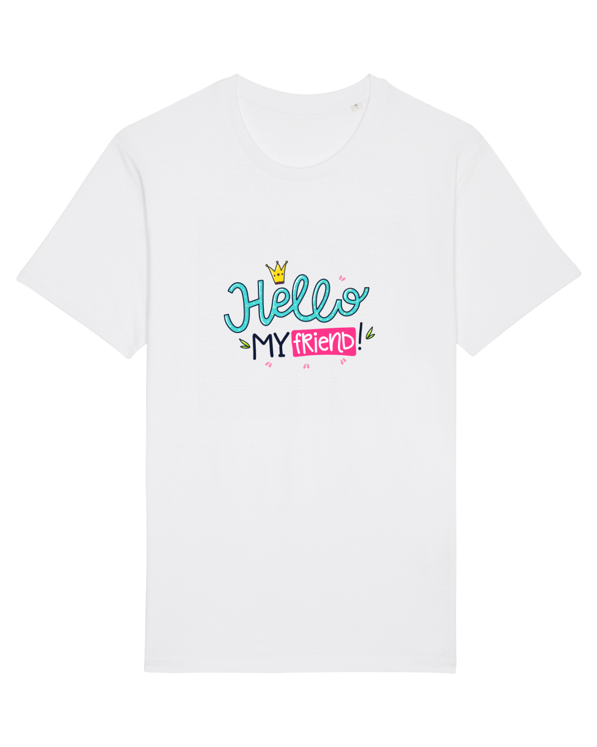 Tricou mânecă scurtă Unisex Rocker White