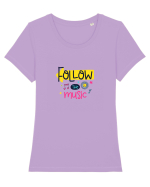 Follow the Music Tricou mânecă scurtă guler larg fitted Damă Expresser