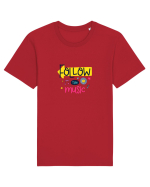 Follow the Music Tricou mânecă scurtă Unisex Rocker