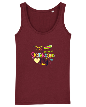 Skateboard in My Life Burgundy
