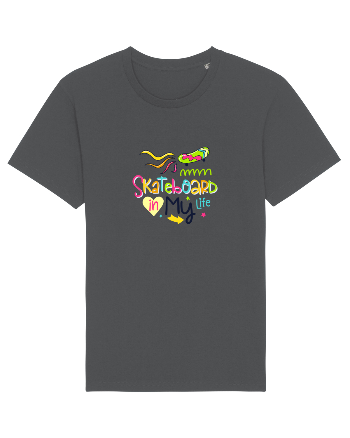 Tricou mânecă scurtă Unisex Rocker Anthracite