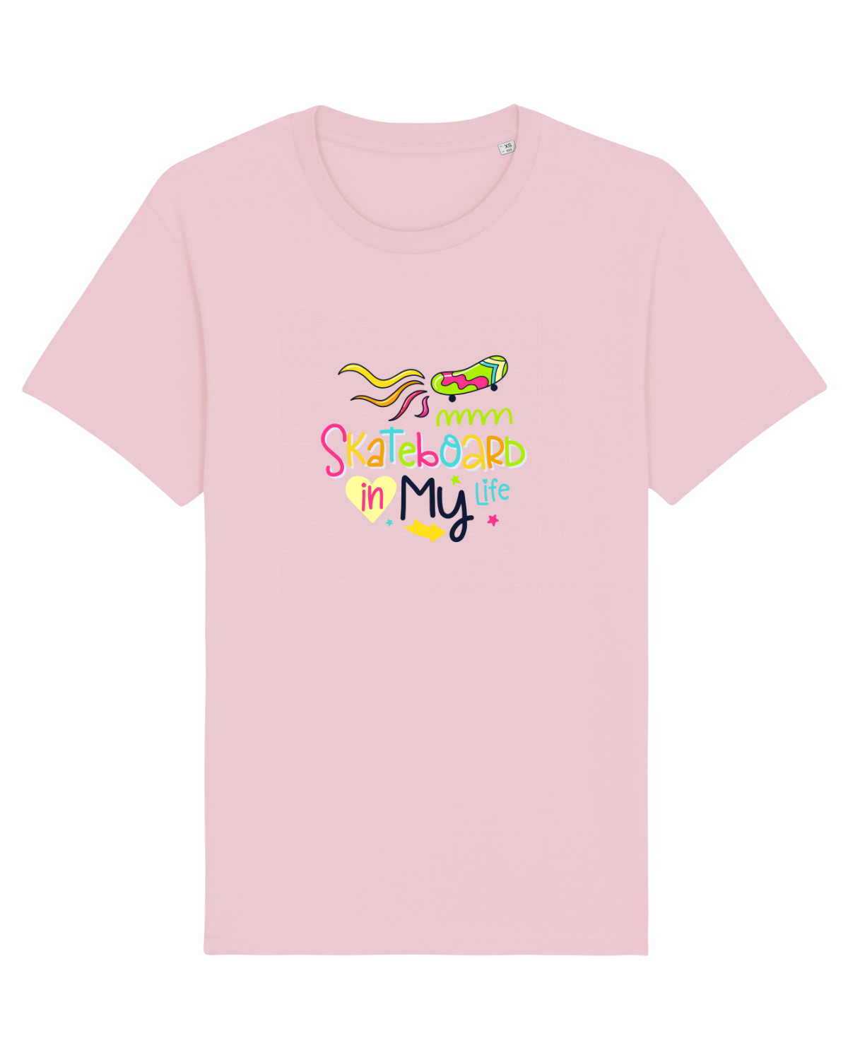 Tricou mânecă scurtă Unisex Rocker Cotton Pink