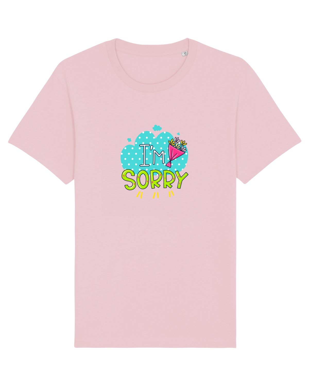Tricou mânecă scurtă Unisex Rocker Cotton Pink