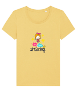 You look Amazing Tricou mânecă scurtă guler larg fitted Damă Expresser