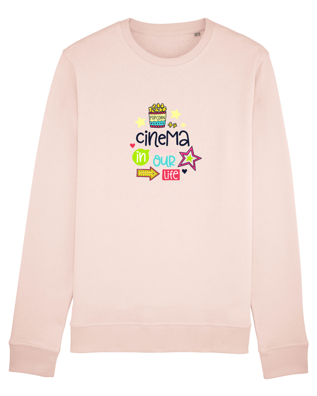 Bluză mânecă lungă Unisex Rise Candy Pink