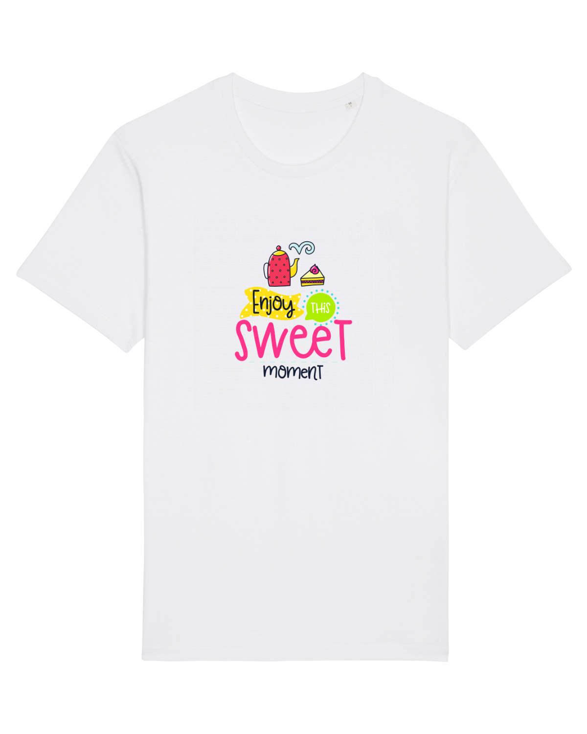 Tricou mânecă scurtă Unisex Rocker White