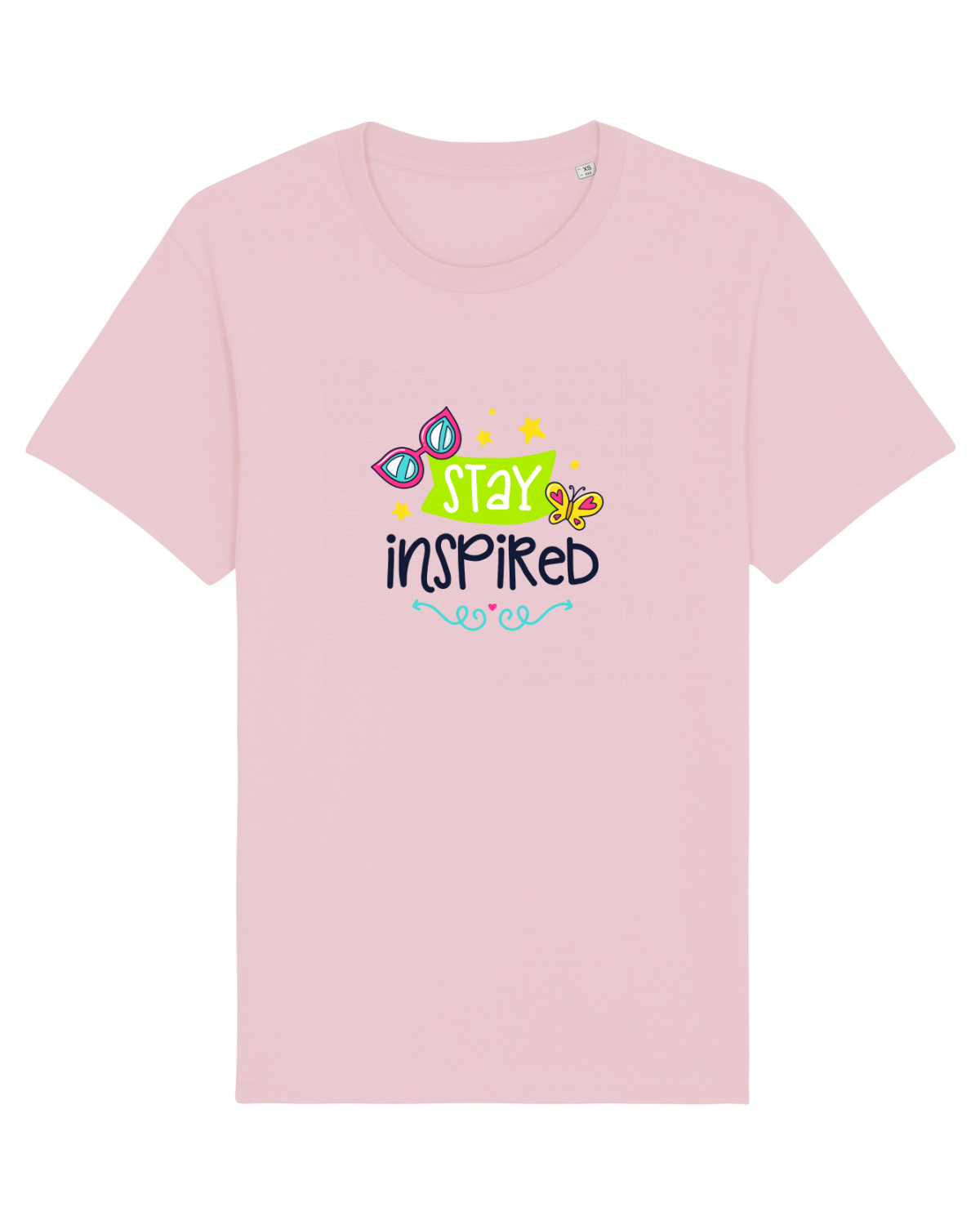 Tricou mânecă scurtă Unisex Rocker Cotton Pink