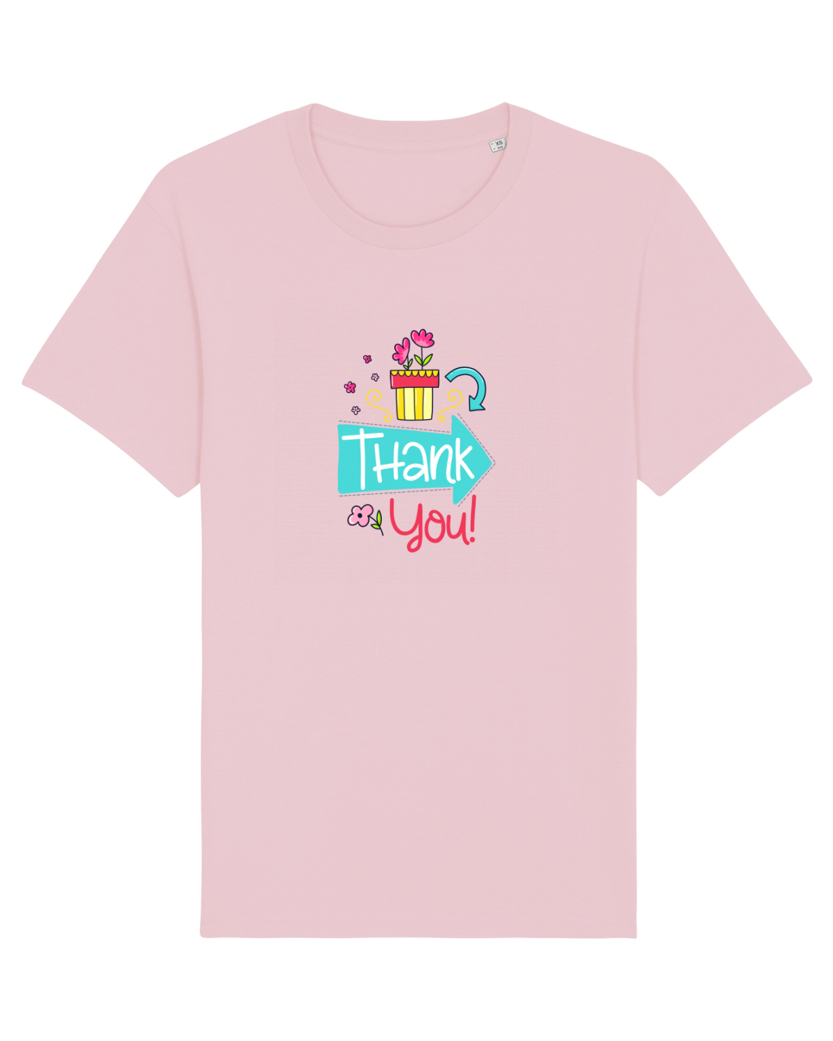 Tricou mânecă scurtă Unisex Rocker Cotton Pink