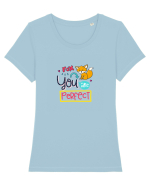 You are Perfect Tricou mânecă scurtă guler larg fitted Damă Expresser