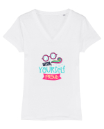 Make Yourself Proud Tricou mânecă scurtă guler V Damă Evoker