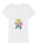 Find Your Joy Tricou mânecă scurtă guler V Damă Evoker