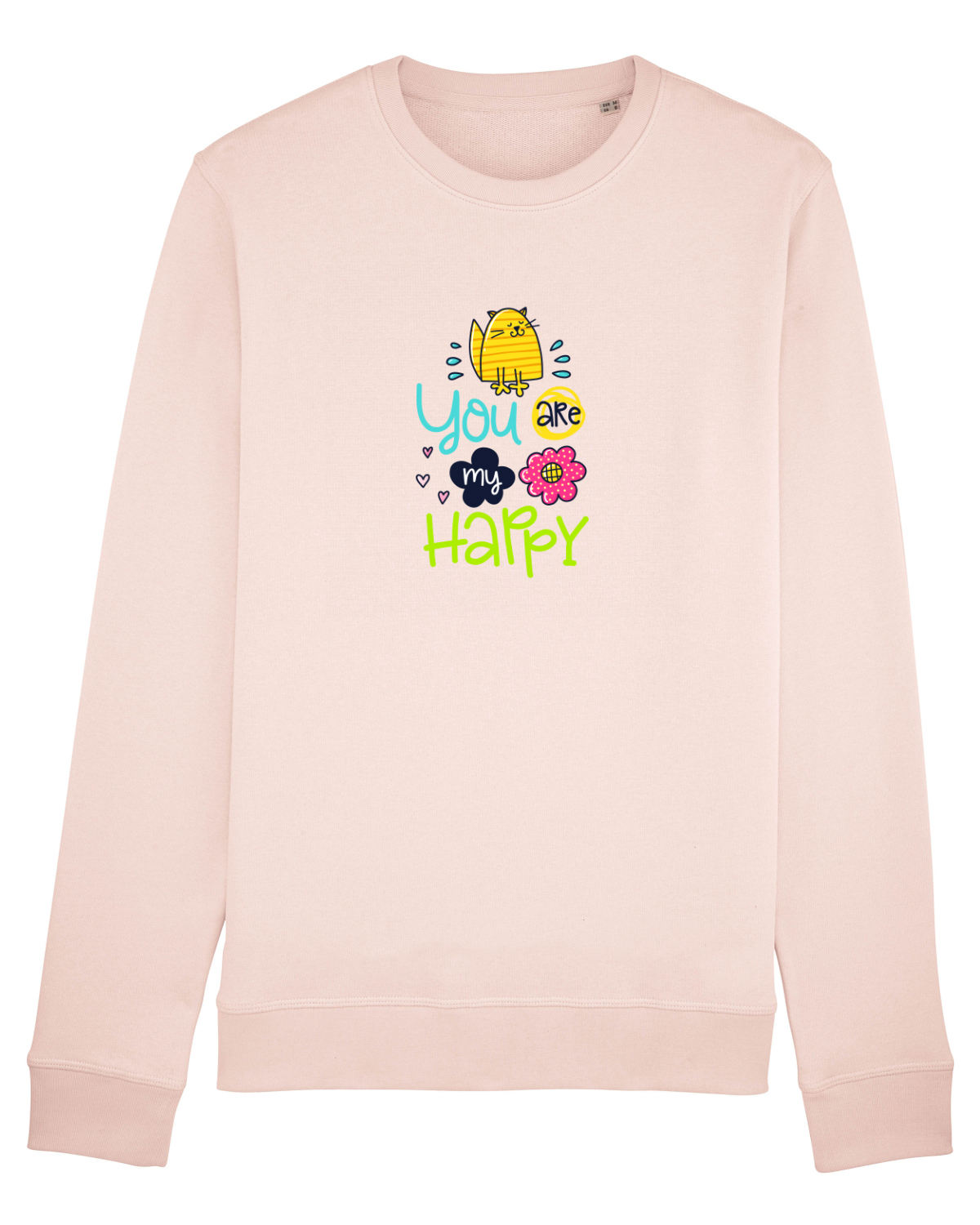 Bluză mânecă lungă Unisex Rise Candy Pink