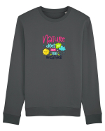 Nature does not have Bad Weather Bluză mânecă lungă Unisex Rise