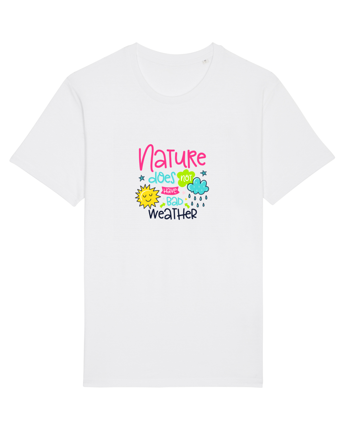 Tricou mânecă scurtă Unisex Rocker White